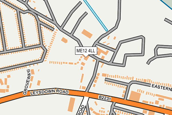 ME12 4LL map - OS OpenMap – Local (Ordnance Survey)