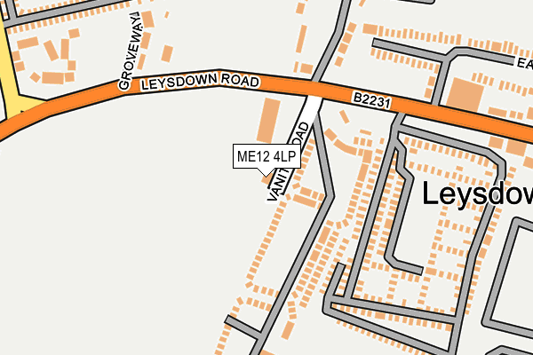 ME12 4LP map - OS OpenMap – Local (Ordnance Survey)