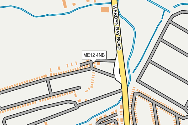 ME12 4NB map - OS OpenMap – Local (Ordnance Survey)