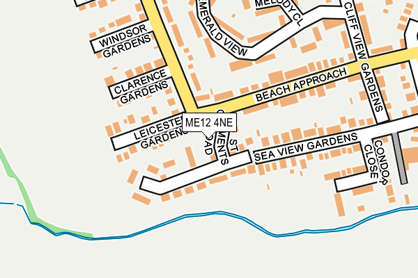 ME12 4NE map - OS OpenMap – Local (Ordnance Survey)