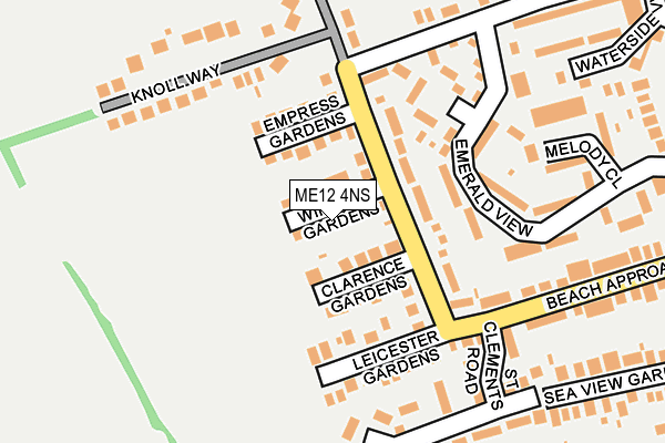 ME12 4NS map - OS OpenMap – Local (Ordnance Survey)