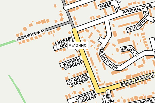 ME12 4NX map - OS OpenMap – Local (Ordnance Survey)