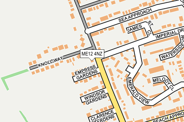 ME12 4NZ map - OS OpenMap – Local (Ordnance Survey)