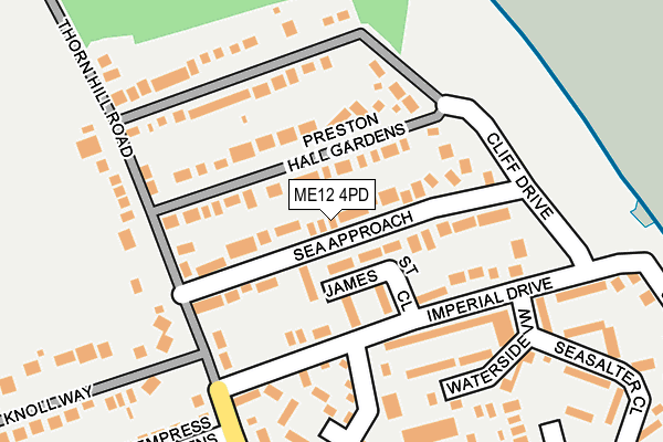 ME12 4PD map - OS OpenMap – Local (Ordnance Survey)