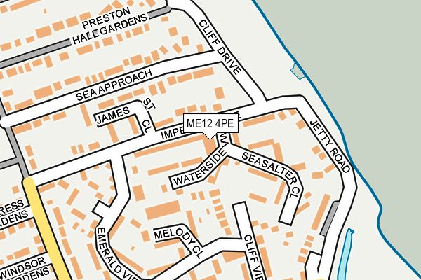 ME12 4PE map - OS OpenMap – Local (Ordnance Survey)