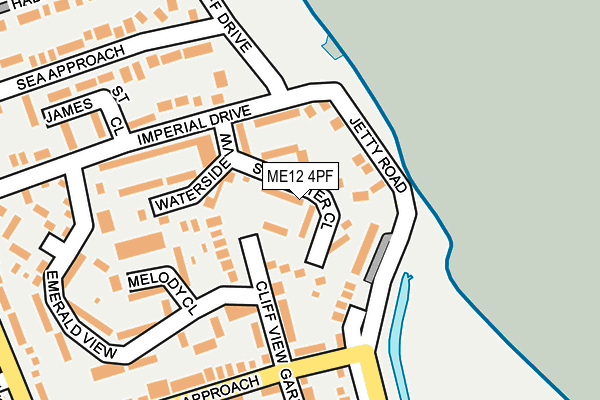 ME12 4PF map - OS OpenMap – Local (Ordnance Survey)