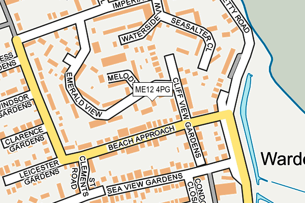 ME12 4PG map - OS OpenMap – Local (Ordnance Survey)