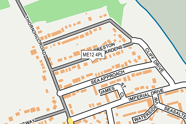 ME12 4PL map - OS OpenMap – Local (Ordnance Survey)