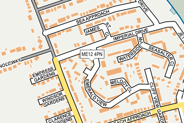 ME12 4PN map - OS OpenMap – Local (Ordnance Survey)