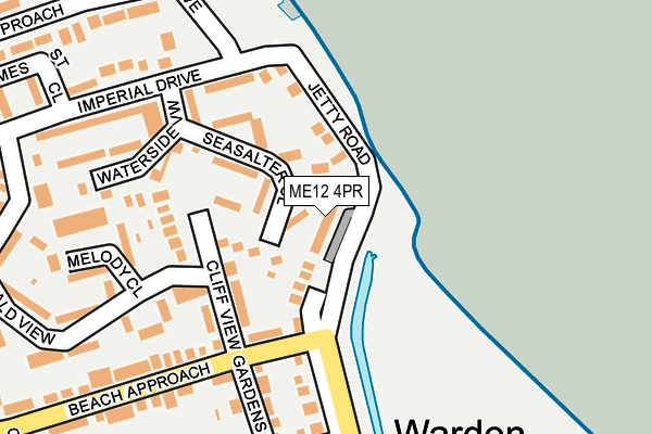 ME12 4PR map - OS OpenMap – Local (Ordnance Survey)