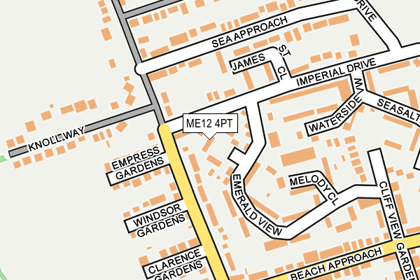 ME12 4PT map - OS OpenMap – Local (Ordnance Survey)