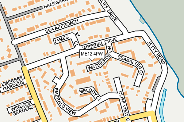 ME12 4PW map - OS OpenMap – Local (Ordnance Survey)