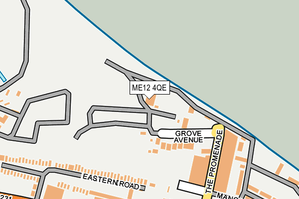 ME12 4QE map - OS OpenMap – Local (Ordnance Survey)