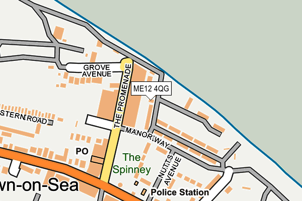 ME12 4QG map - OS OpenMap – Local (Ordnance Survey)