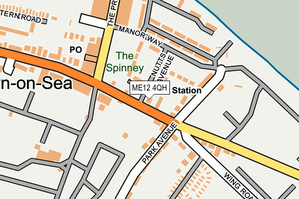 ME12 4QH map - OS OpenMap – Local (Ordnance Survey)