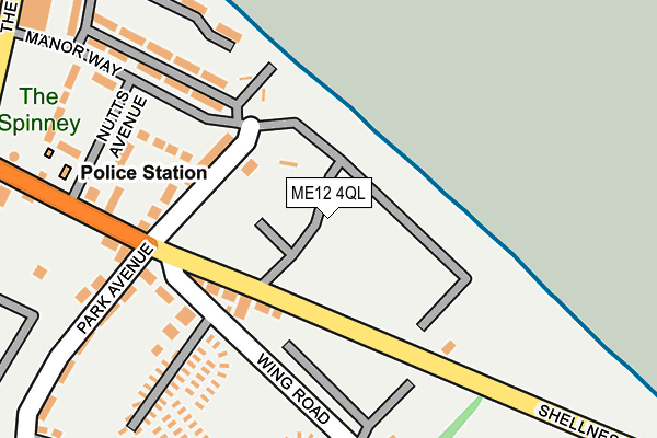 ME12 4QL map - OS OpenMap – Local (Ordnance Survey)