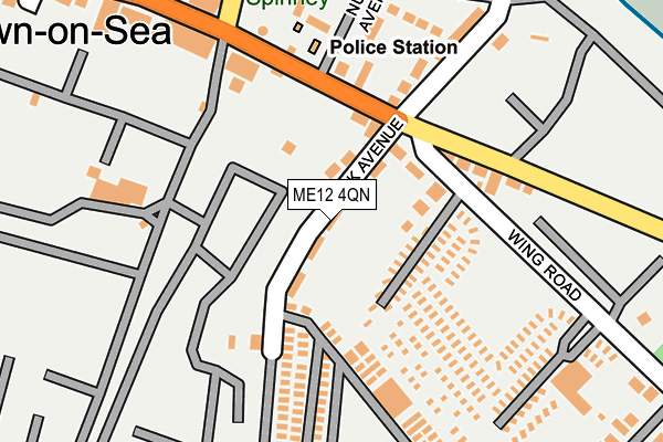 ME12 4QN map - OS OpenMap – Local (Ordnance Survey)