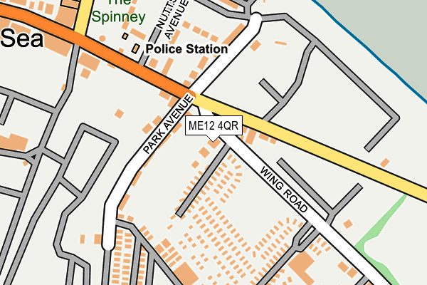 ME12 4QR map - OS OpenMap – Local (Ordnance Survey)