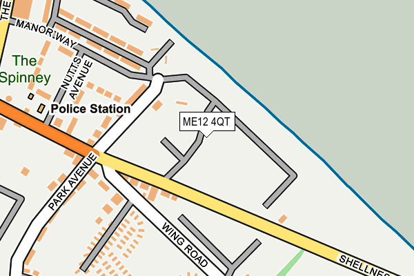 ME12 4QT map - OS OpenMap – Local (Ordnance Survey)