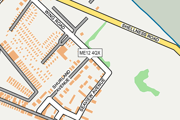 ME12 4QX map - OS OpenMap – Local (Ordnance Survey)