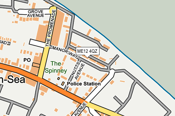 ME12 4QZ map - OS OpenMap – Local (Ordnance Survey)