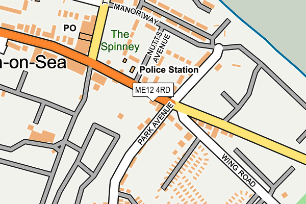 ME12 4RD map - OS OpenMap – Local (Ordnance Survey)