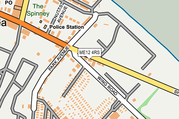 ME12 4RS map - OS OpenMap – Local (Ordnance Survey)