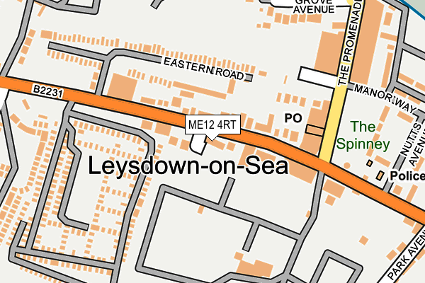 ME12 4RT map - OS OpenMap – Local (Ordnance Survey)