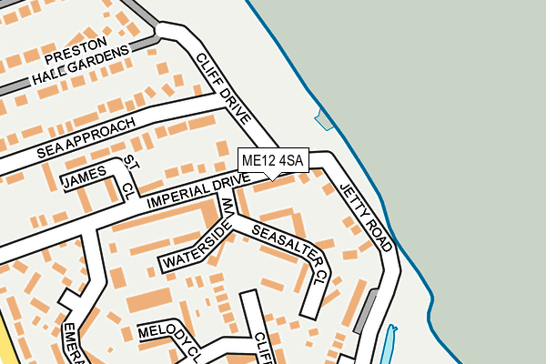 ME12 4SA map - OS OpenMap – Local (Ordnance Survey)