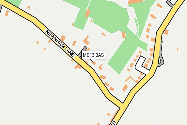 ME13 0AS map - OS OpenMap – Local (Ordnance Survey)