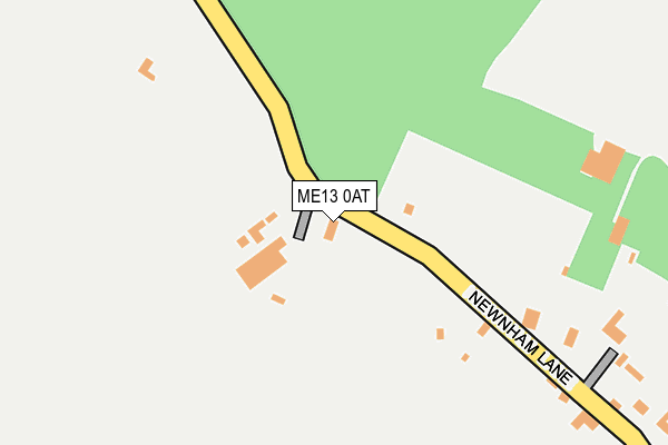 ME13 0AT map - OS OpenMap – Local (Ordnance Survey)