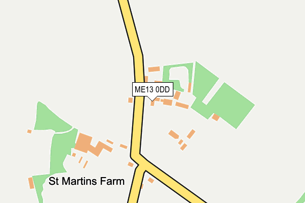 ME13 0DD map - OS OpenMap – Local (Ordnance Survey)