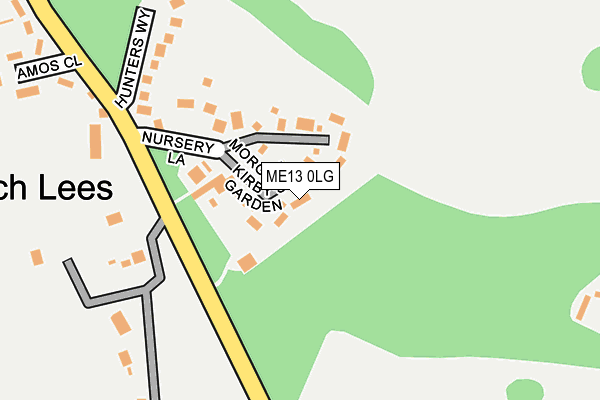 ME13 0LG map - OS OpenMap – Local (Ordnance Survey)