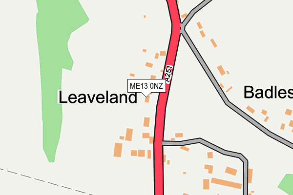 ME13 0NZ map - OS OpenMap – Local (Ordnance Survey)