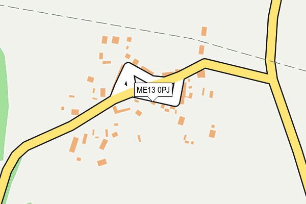 ME13 0PJ map - OS OpenMap – Local (Ordnance Survey)