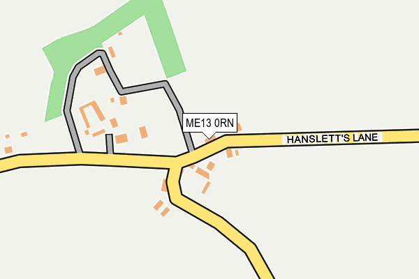 ME13 0RN map - OS OpenMap – Local (Ordnance Survey)