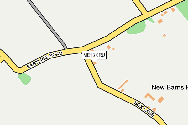ME13 0RU map - OS OpenMap – Local (Ordnance Survey)