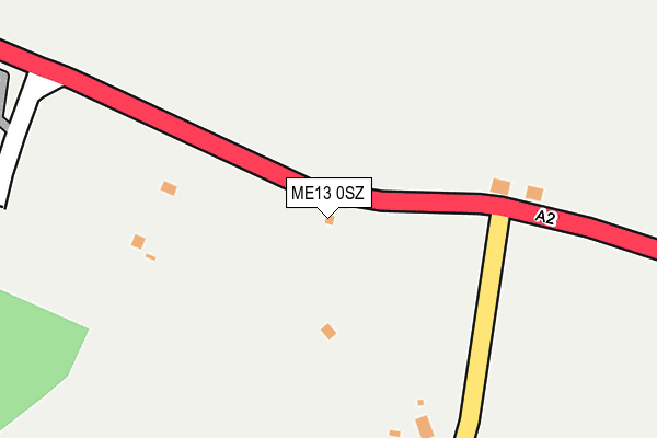 ME13 0SZ map - OS OpenMap – Local (Ordnance Survey)