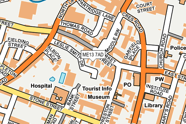 ME13 7AD map - OS OpenMap – Local (Ordnance Survey)