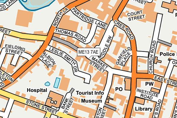 ME13 7AE map - OS OpenMap – Local (Ordnance Survey)