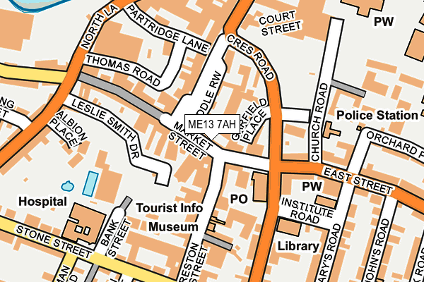 ME13 7AH map - OS OpenMap – Local (Ordnance Survey)