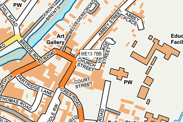 ME13 7BB map - OS OpenMap – Local (Ordnance Survey)