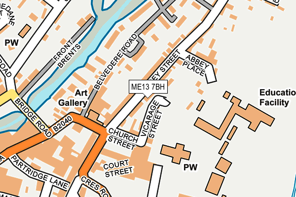 ME13 7BH map - OS OpenMap – Local (Ordnance Survey)