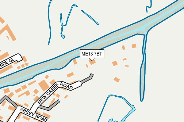 ME13 7BT map - OS OpenMap – Local (Ordnance Survey)