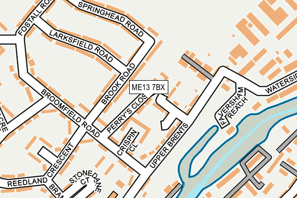 ME13 7BX map - OS OpenMap – Local (Ordnance Survey)