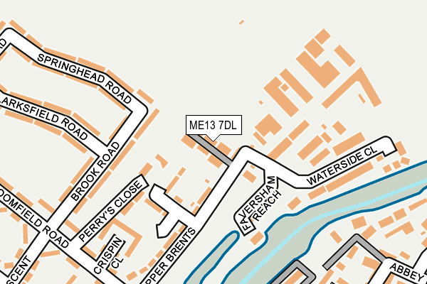 ME13 7DL map - OS OpenMap – Local (Ordnance Survey)
