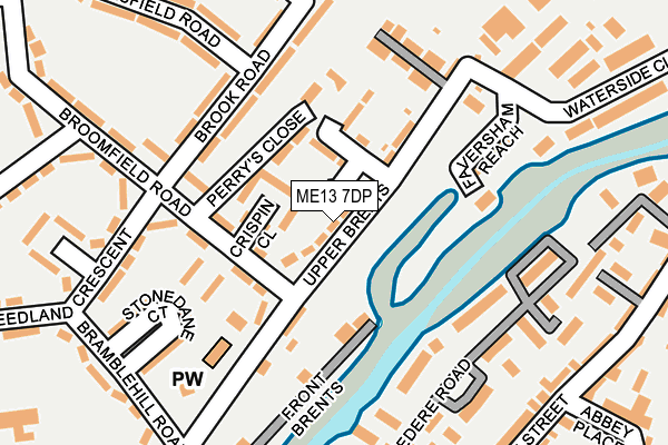 ME13 7DP map - OS OpenMap – Local (Ordnance Survey)