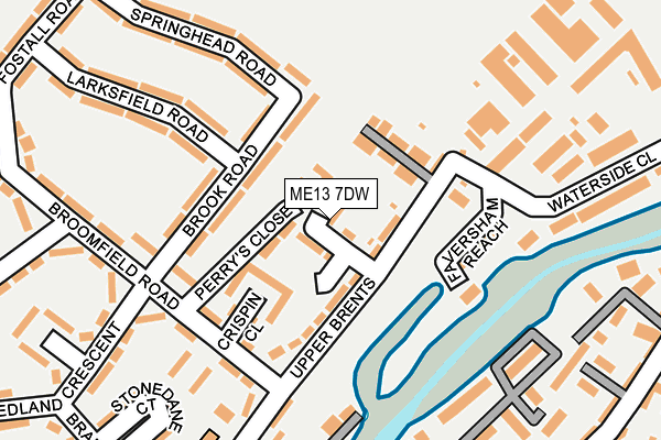 ME13 7DW map - OS OpenMap – Local (Ordnance Survey)