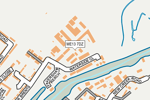 ME13 7DZ map - OS OpenMap – Local (Ordnance Survey)