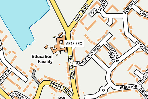 ME13 7EQ map - OS OpenMap – Local (Ordnance Survey)